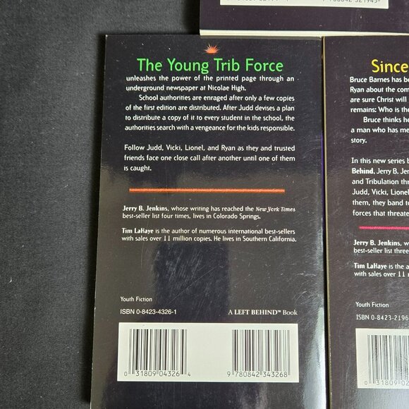 Left Behind The Kids Books Lot 1 2 3 4 * 6 Jenkins Lahaye Vtg Christian Fiction - Picture 6 of 9